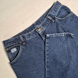 Vintage Wrangler For Women 32 (12) High Rise Mom Blue Denim Made In USA 32x29